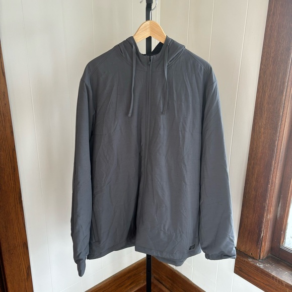 NWT Men Travis Mathew Every Amenity Full Zip Hoodie Gray Outdoor Golf Jacket 2XL - Picture 2 of 12